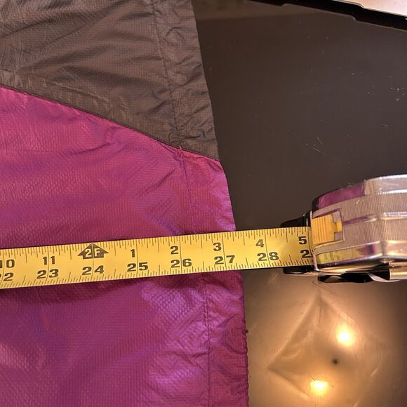 Rab Windbreaker Wisp Jacket L Purple Hidden Hood Pertex Microlight Womens - Stai - Picture 7 of 7